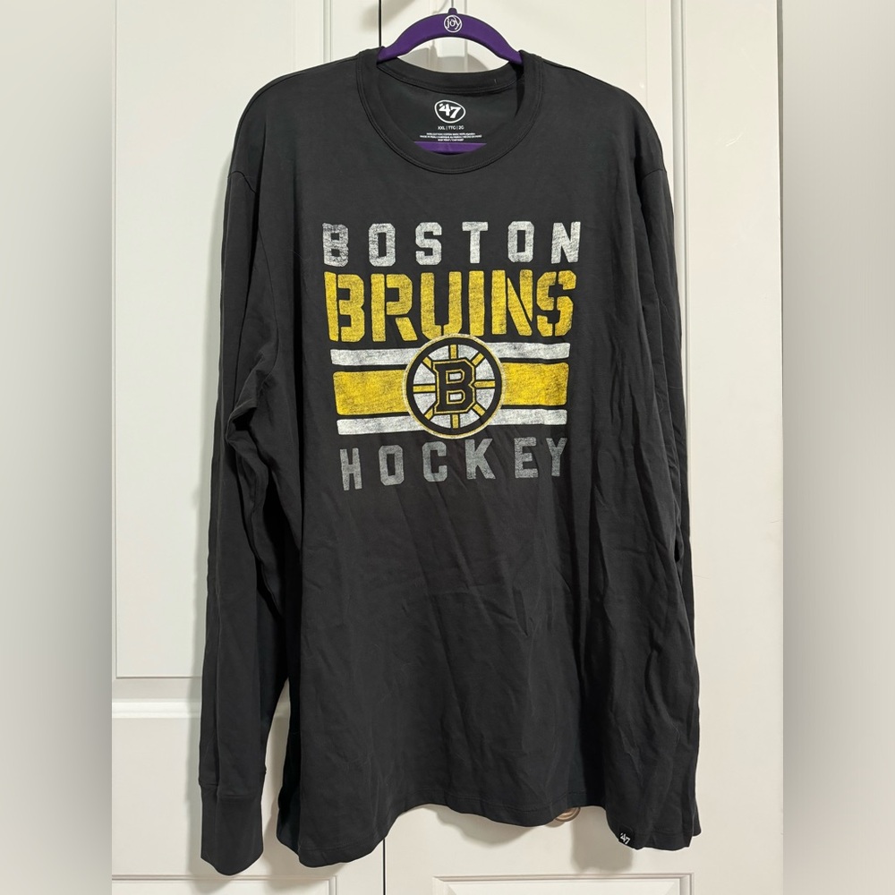 Men’s 2XL long sleeve Boston Bruins shirt by 47 brand